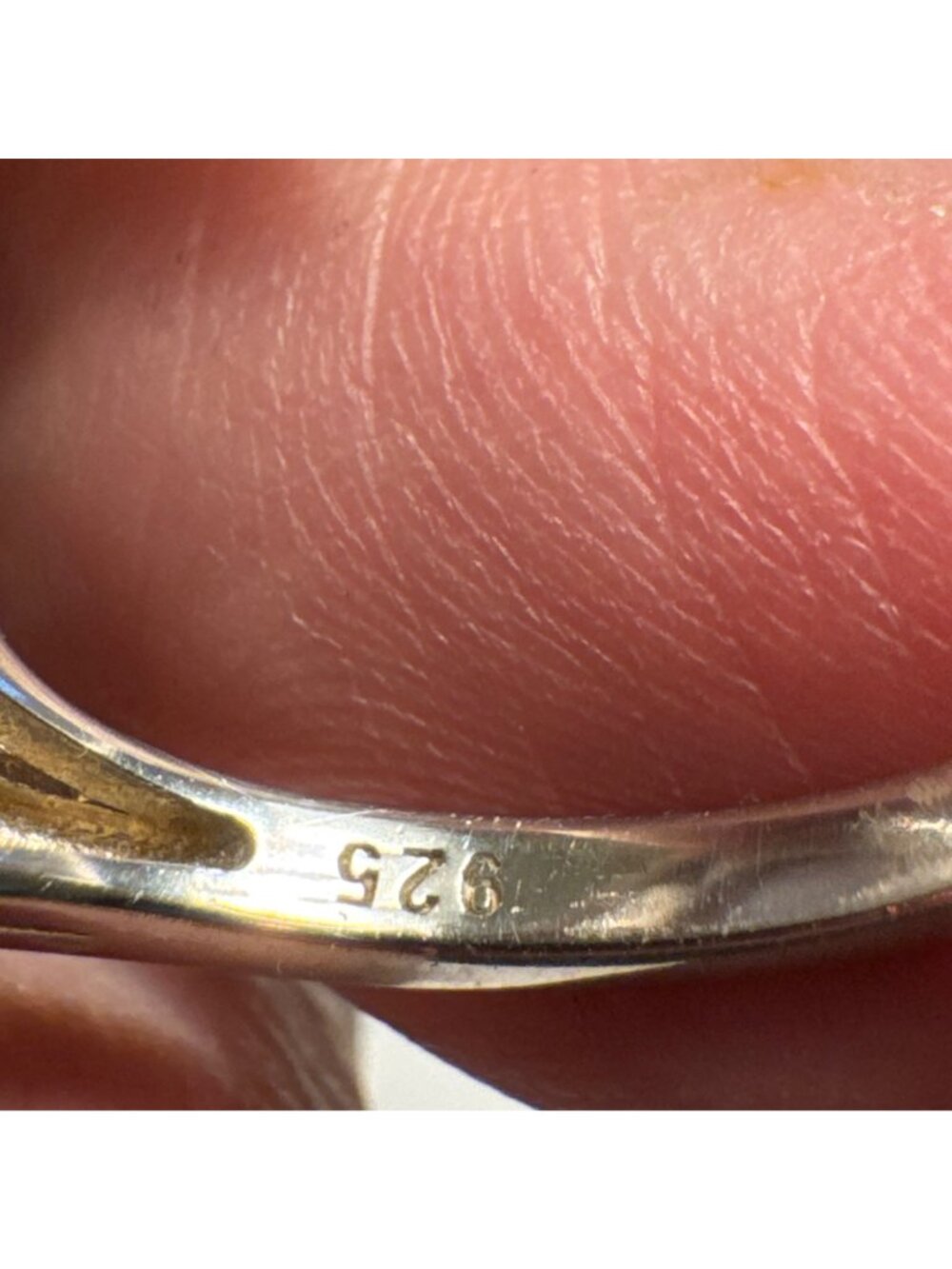 Sterling Silver 925 Carved Mother of Pearl Rhodium Flower Ring Size 7.75 - Picture 11 of 15